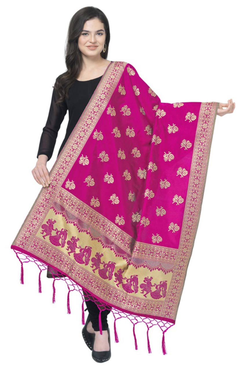 Silk Jacquard Dupatta Manufacturer Silk Jacquard Dupatta Manufacturer